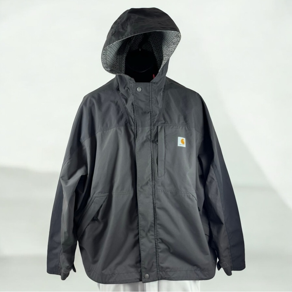 CARHARTT Shoreline Vapor Jacket Men’s 2XL Gray Storm Defender Hood 101570 010